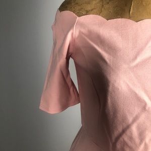 Scalloped Neckline Dress